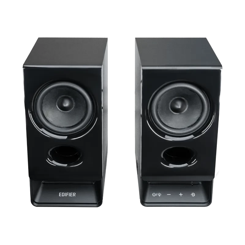 Edifier R20BT kompaktit Bluetooth 2.0 -kaiuttimet tunnelmavalolla, musta