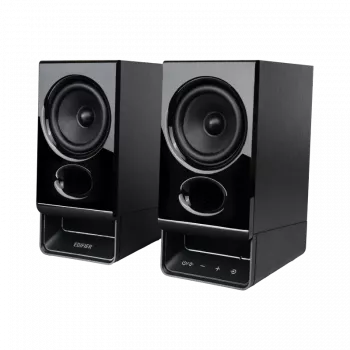 Edifier R20BT kompaktit Bluetooth 2.0 -kaiuttimet tunnelmavalolla, musta