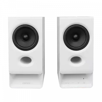 Edifier R20BT kompaktit Bluetooth 2.0 -kaiuttimet tunnelmavalolla, valkoinen