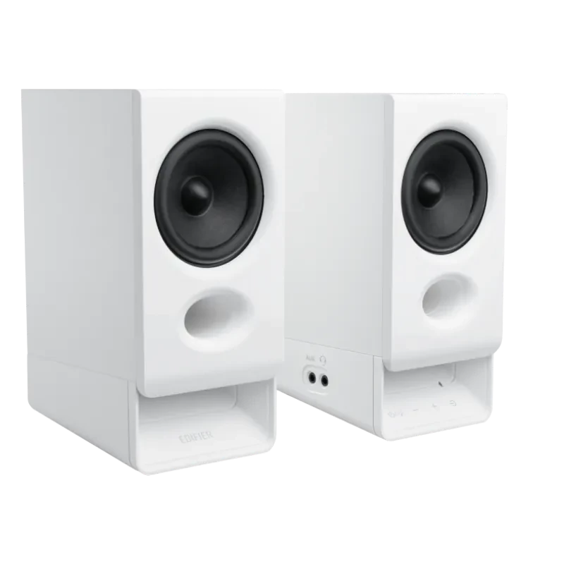 Edifier R20BT kompaktit Bluetooth 2.0 -kaiuttimet tunnelmavalolla, valkoinen