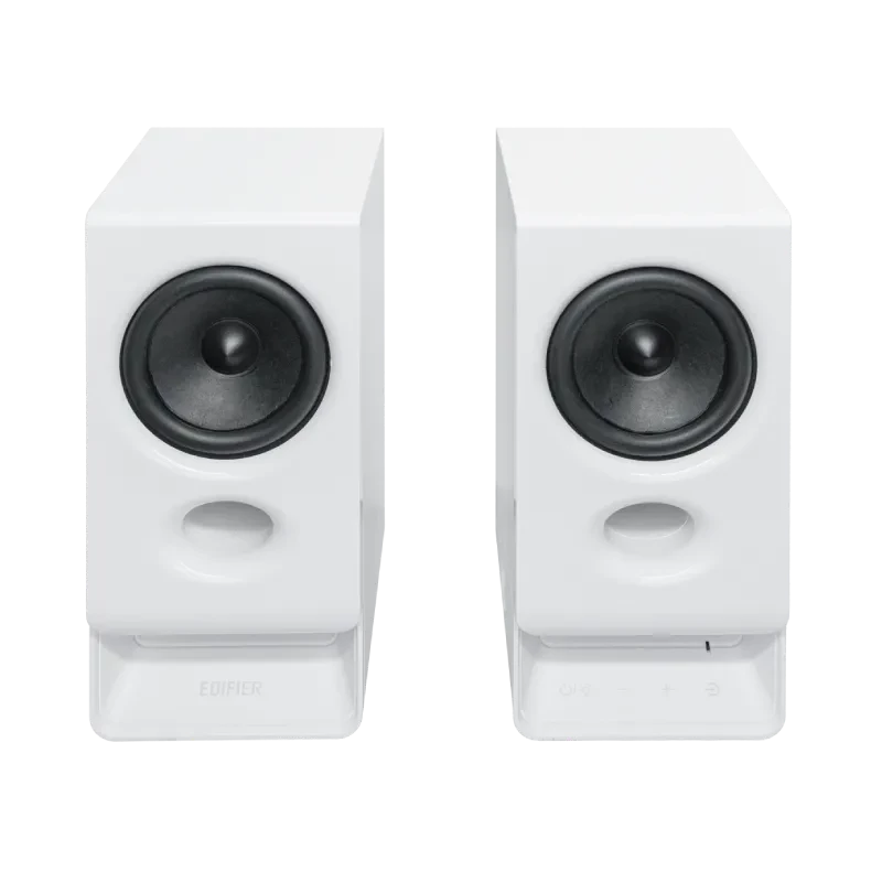Edifier R20BT kompaktit Bluetooth 2.0 -kaiuttimet tunnelmavalolla, valkoinen