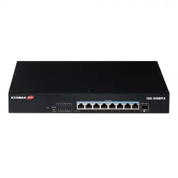 Edimax Pro TGS-3109PLX 9-porttinen Web Smart Multi-Gigabit PoE++ -kytkin, 8x 2,5G ja 1x 10G SFP+