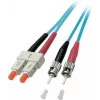 EFB duplex kuitu-patchkaapeli SC-ST OM3 50/125µm LSZH aqua 5m