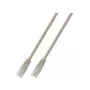 EFB ECOLAN RJ45 patch-kaapeli Cat.6 U/UTP PVC CCA 1m harmaa