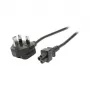EFB EK499.1,8 UK-virtajohto BS 1363A - IEC C5 1,8 m musta 3x0,75 mm²
