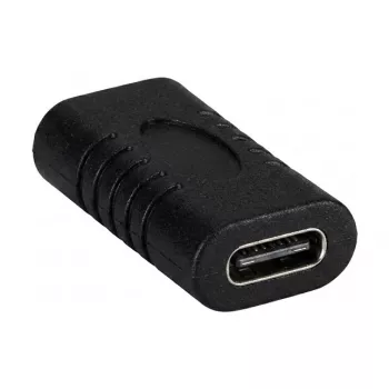 EFB Electronics USB 3.2 Type-C sovitin, Type-C naaras - Type-C naaras, musta