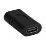 EFB Electronics USB 3.2 Type-C sovitin, Type-C naaras - Type-C naaras, musta