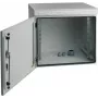 EFB Elektronik 19 tuuman seinäkotelo IP55, 16U, teräsovi, syvyys 600 mm, RAL 7035