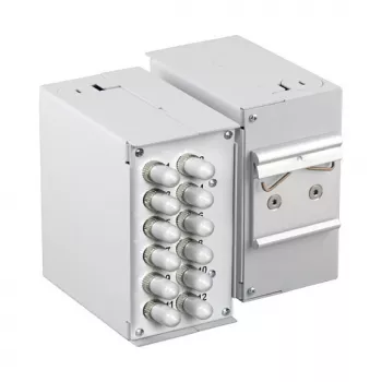 EFB ELEKTRONIK 53705.4V2B2 DIN-kiskon etulevy tyhjä 1,7 mm 12x SC-simplex / LC-duplex / E2000