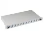 EFB Elektronik B71921L12 LC-hitsausrasia OS2 singlemode 12 pigtailia / 6 liitintä, sininen/harmaa, metalli, 483 mm