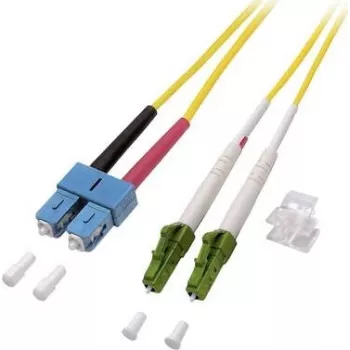 EFB-Elektronik duplex-jatkojohto LC/APC-SC 9/125µm OS2 LSZH yellow 2,0 mm 7,5 m