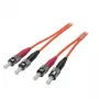 EFB Elektronik duplex-johdin ST-ST 50/125µm OM2 LSZH oranssi 3,0mm 10m