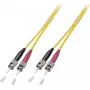EFB Elektronik duplex-jatkojohto ST-ST 9/125µm OS2 LSZH keltainen 0,5 m