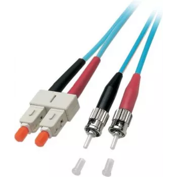EFB-Elektronik ECOFIBER duplex-jatkojohto SC-ST 50/125µ OM3 LSZH aqua 3,0 mm 15 m
