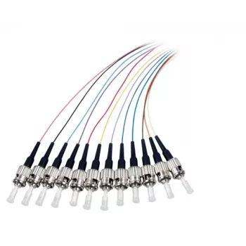 EFB Elektronik kuitu-pigtail ST-II 9/125 OS2 12-värinen sarja 2m