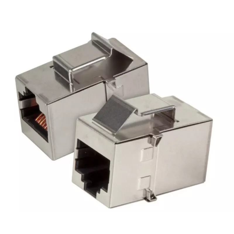 EFB Elektronik Keystone-adapterimoduuli RJ45 naaras-naaras STP Cat.5e ruostumaton teräs - 37508.1V3