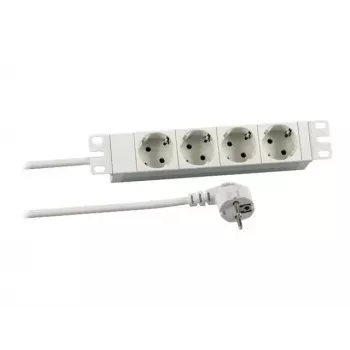 EFB Elektronik Koop PROFIversal -jakorasia (räkkiasennettava) - AC 250 V - tulo CEE 7/7 - 4 x CEE 7/3 -lähdöt