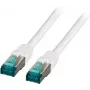 EFB-Elektronik RJ45 patchkaapeli Cat.6A S/FTP LSZH valkoinen 0,5m