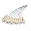 EFB Elektronik O1022.2 SC singlemode-kuitupigtail-sarja 9/125 µm OS2, 12 väriä, 2 m