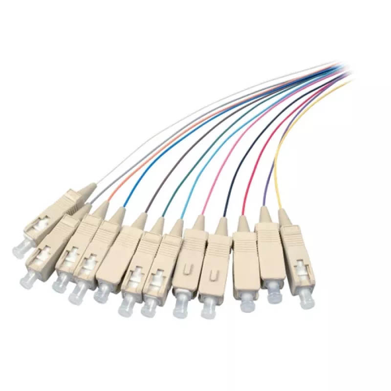 EFB Elektronik O1022.2 SC singlemode-kuitupigtail-sarja 9/125 µm OS2, 12 väriä, 2 m