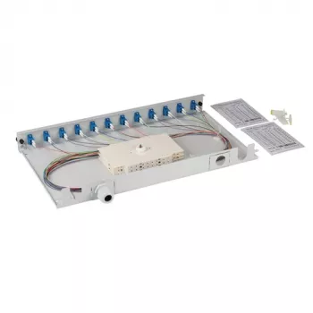 EFB Elektronik hitsausrasia LC 9/125 OS2 ulosvedettävä 48 pigtailia offset/24 adapteria