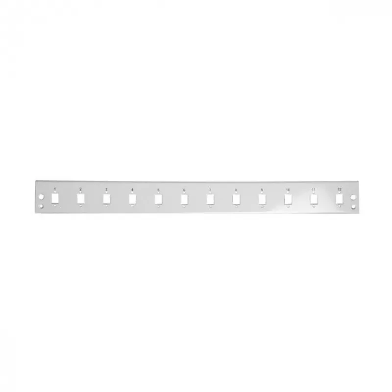 EFB-Elektronik VSB-FP-24SC-S etupaneeli 24x SC Simplex / E2000 Simplex / MTRJ / LC Duplex, harmaa