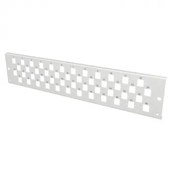 EFB Elektronik VSB2HE-FP-48E2-D-RDM 2U etulevy 48x E2000 duplexille, harmaa