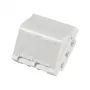 EFB ET-25028 keskusasennuslevy 2 Keystone-moduulille, kulmaliitäntä, 45x45 mm