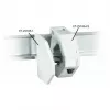 EFB ET-25185.1 liitinlevy Keystone-moduulikannattimelle ET-25186.V2