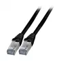 EFB K5538SW.7,5 Cat.6A S/FTP TPE verkkokaapeli RJ45 7,5 m musta