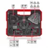 Einhell 708135 XL-PLUS-CASE BiM HSS monitoimityökalun tarvikesarja, 10 osaa
