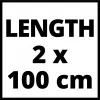Einhell alumiininen ohjauskisko 2x1000mm (4502118)