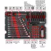 Einhell E-Case 201-osainen mekaanikon työkalusarja (kromi-vanadiiniteräs, pinottava) (370513)
