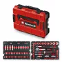 Einhell E-Case 92-osainen työkalusarja (370514) - kromi-vanadiiniteräs, musta/punainen