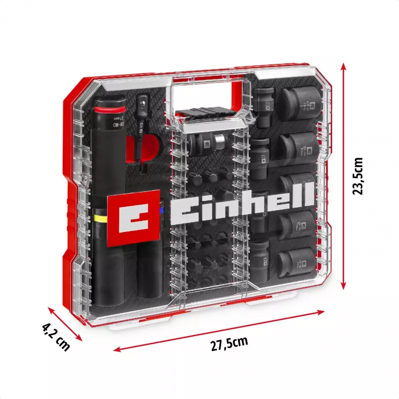 Einhell Impact Bit and Socket Set 1/2 inch 32-osainen XL-laukussa