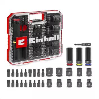 Einhell Impact Bit and Socket Set 1/2 inch 32-osainen XL-laukussa
