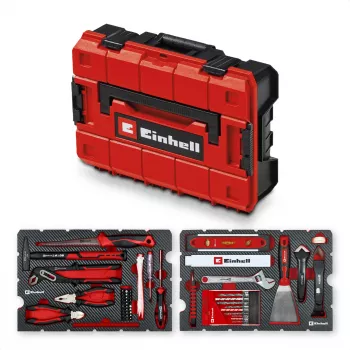 EINHELL-KWB E-Case remonttityökalusarja, 78 osaa (musta/punainen)