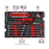 EINHELL-KWB E-Case -työkalusalkku muuttoon, 79 osaa (musta/punainen)