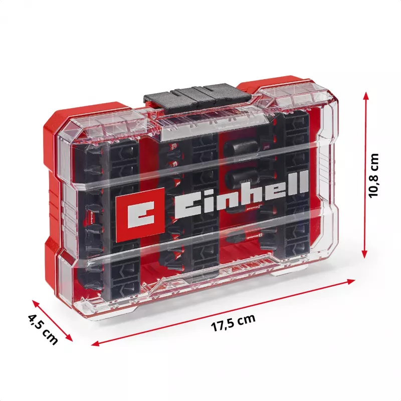 EINHELL-KWB iskukärkisarja M-CASE-laukussa, 39 osaa (hylsyillä)