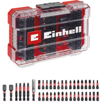 EINHELL-KWB iskukärkisarja M-CASE-laukussa, 39 osaa (hylsyillä)
