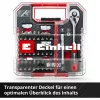 EINHELL-KWB hylsy- ja kärkisarja 1/4 tuuma 37 osaa L-CASE-laukussa