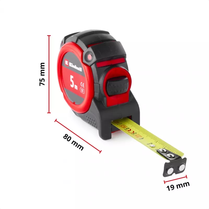 EINHELL-KWB mittanauha, 5 m (musta/punainen)