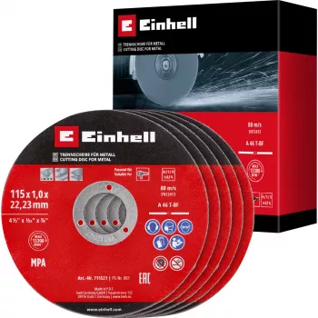 EINHELL-KWB katkaisulaikka ohut, Ø 115 x 1,0 mm, 5 kpl (kulmahiomakoneelle)