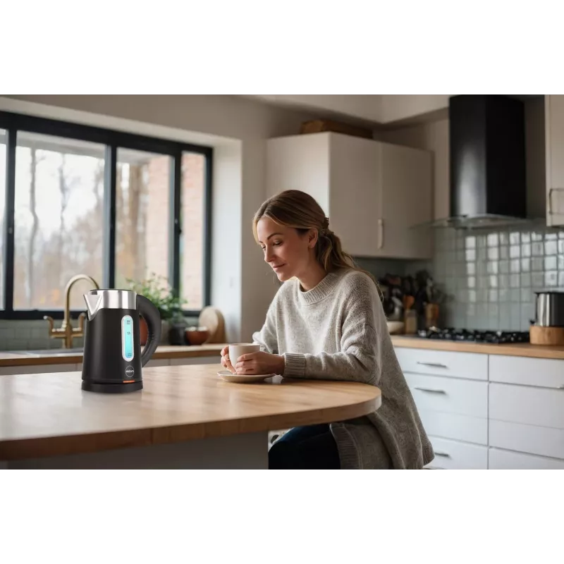 ELDOM C185C TRIPO langaton vedenkeitin 0,8 L 1000 W musta