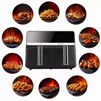 ELDOM FR200 airfryer, 9 L, 2200 W, Dual Drawer