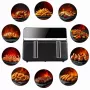 ELDOM FR200 kuumailmafriteerauskeitin, 9 L, 2200 W, Dual Drawer