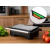 Eldom GK110 kontaktigrilli, 800 W, musta/hopea