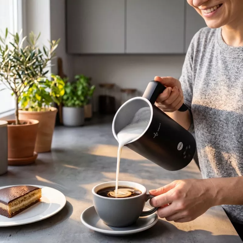 ELDOM SI560C maitovaahdotin musta - 500W automaattinen kuuma- ja kylmävaahdotus, 300 ml lämmitys, ruostumaton teräs