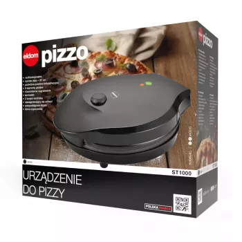 ELDOM ST1000 Pizzo pizzauuni, 1450 W, 32 cm levy, musta