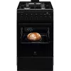 Electrolux 600 Series kaasuliesi ja sähköuuni, musta, 50 cm